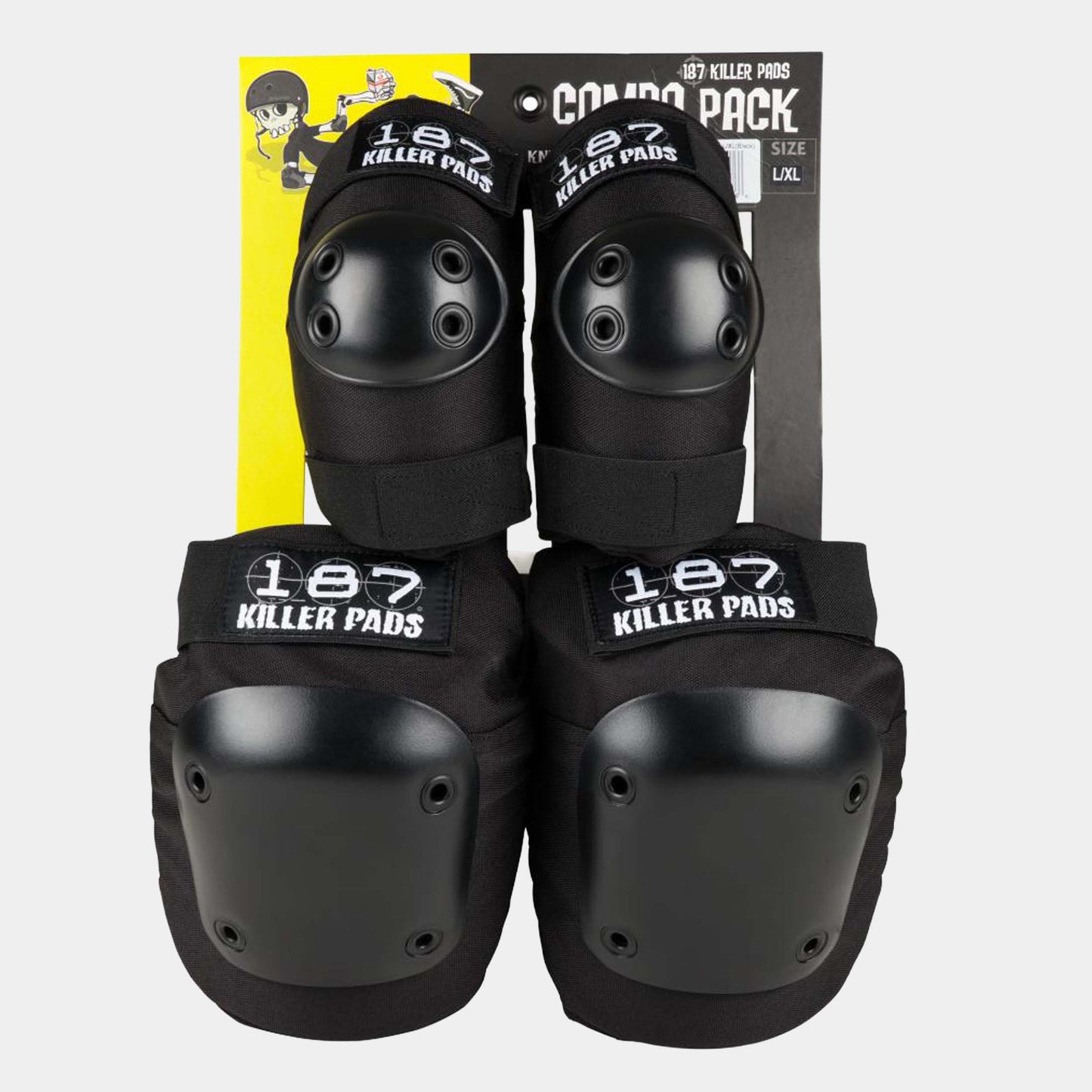 Knee &amp; Elbow Pad Combo Pack - Black