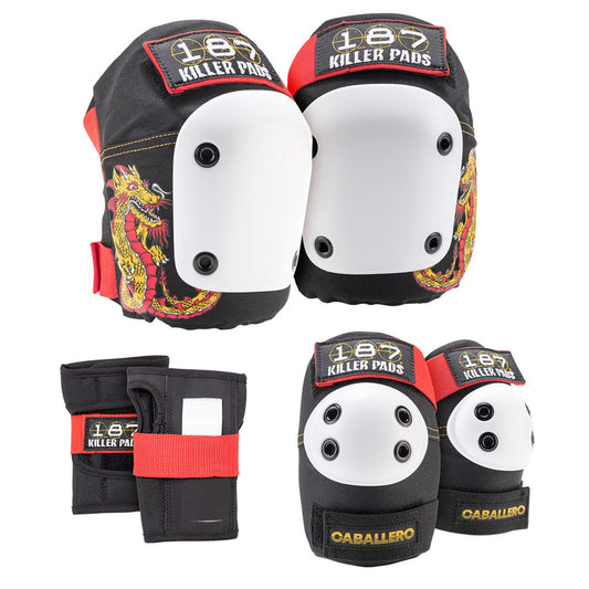 Adult Six Pack Set Caballero - Black/Red/Gold