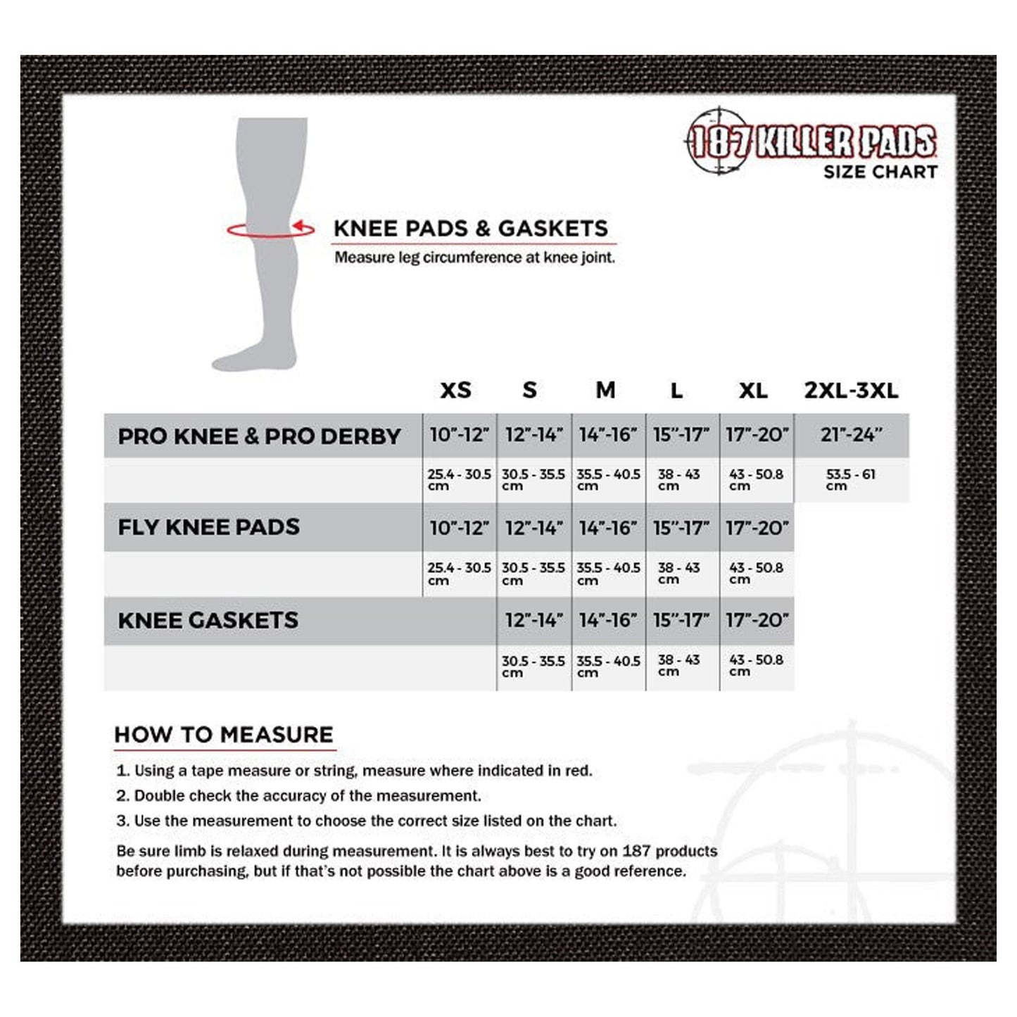 Knee Gasket - Black