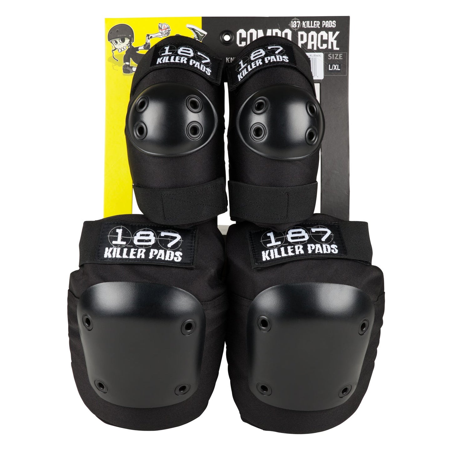 Knee &amp; Elbow Pad Combo Pack - Black