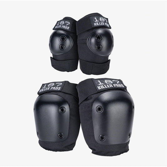 Knee & Elbow Pad Combo Pack - Black