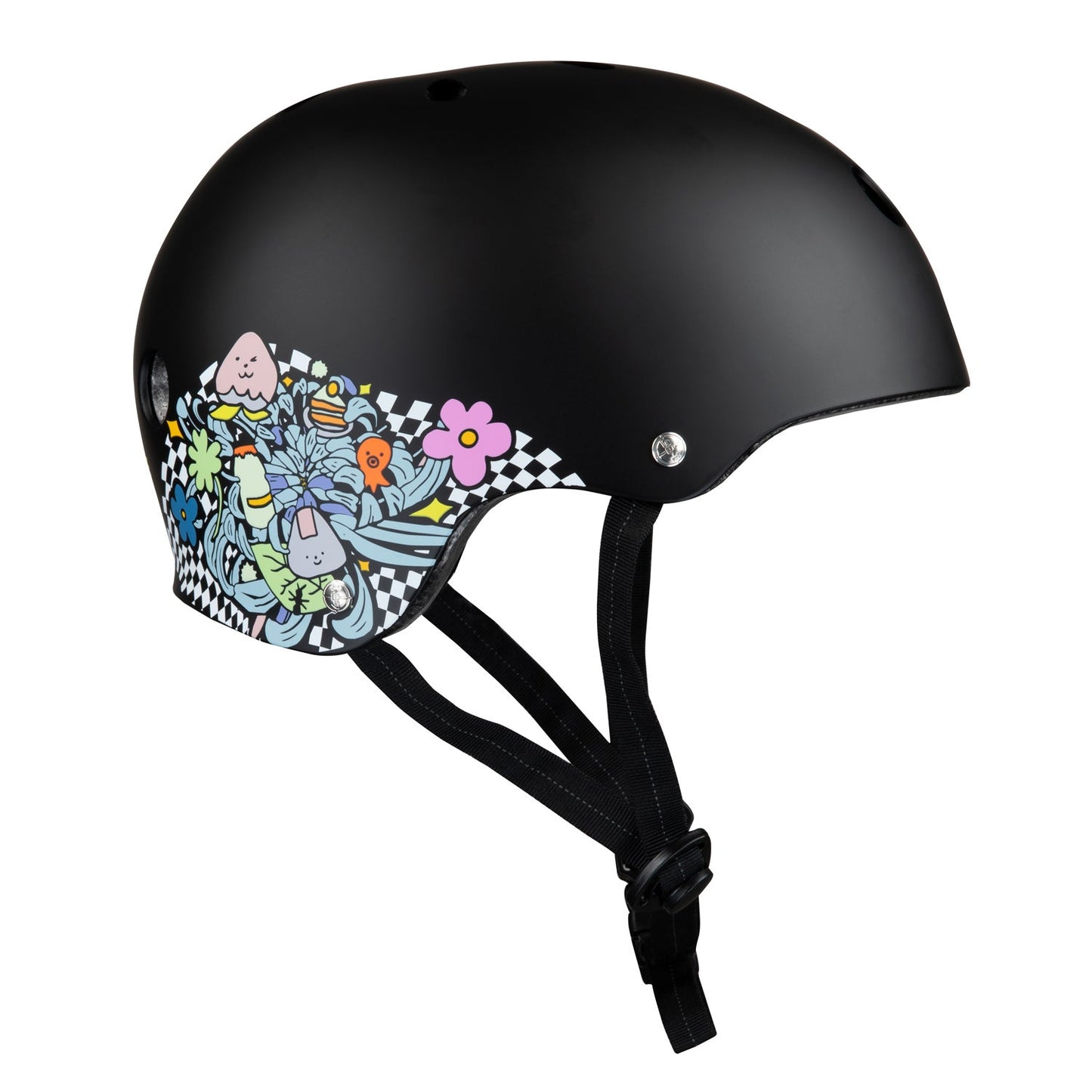 Certified Helmet Lizzie - Black/Floral